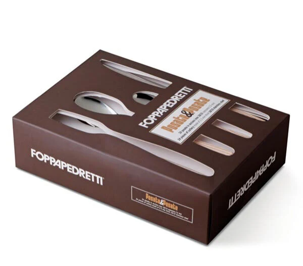Foppapedretti 9901343186 set di posate 24 pz Nero