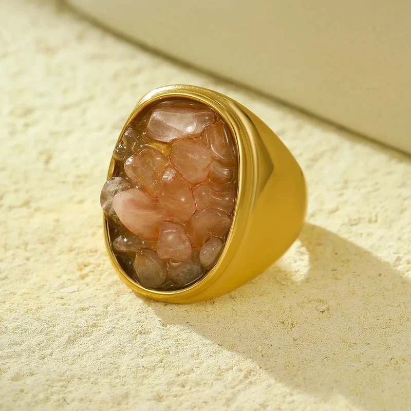 Natural Stone Statement Ring