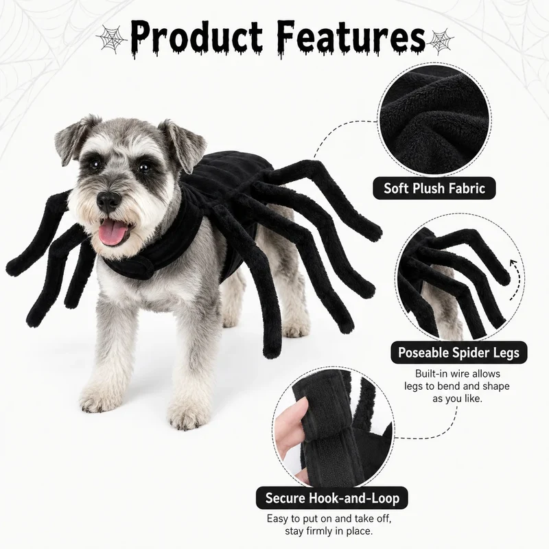 Halloween Spider Pet Costume