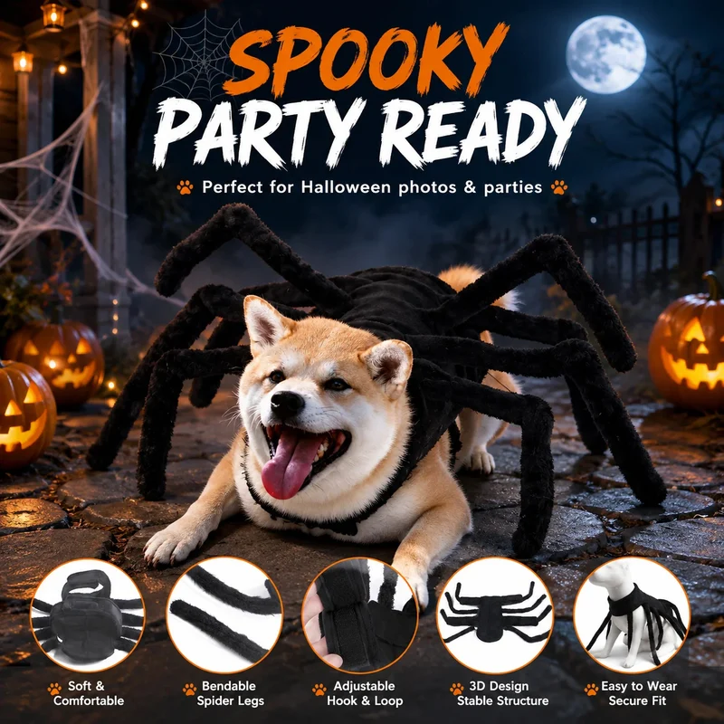 Halloween Spider Pet Costume