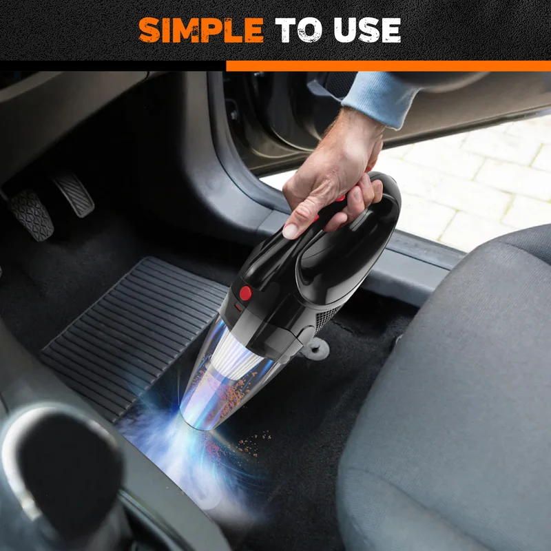 Cordless Car Vacuum with Charging Cable