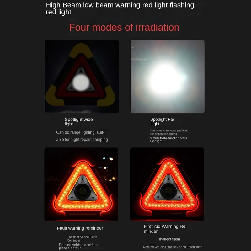 LED Solar Warning Triangle