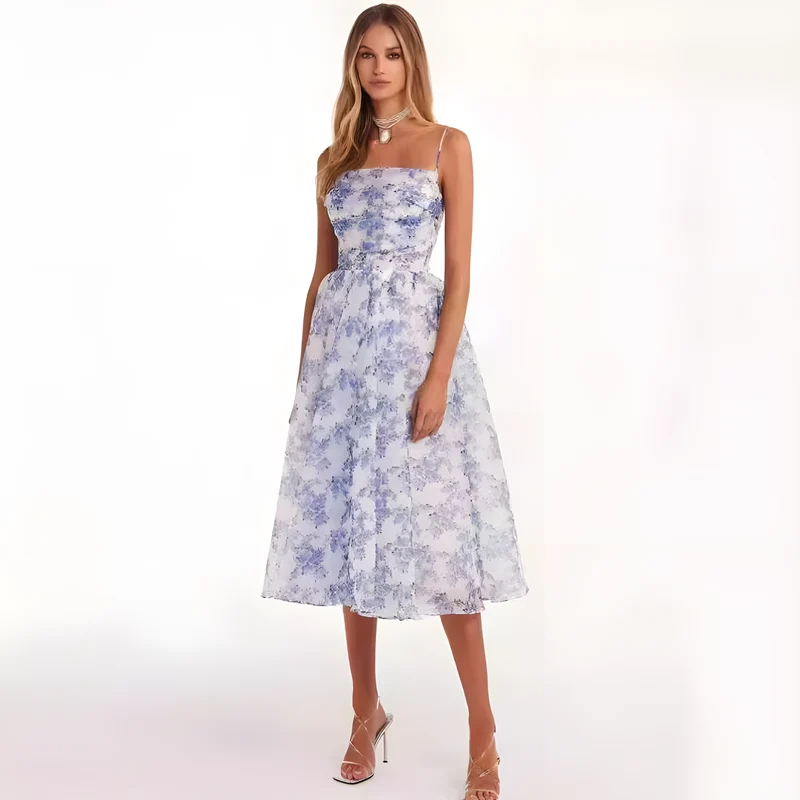 Off-Shoulder Chiffon Evening Dress