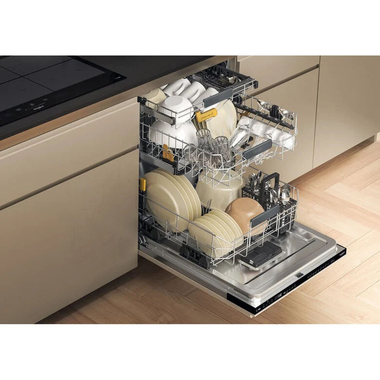 Whirlpool Lavastoviglie Maxispace BI 60 cm, classe B, 15 coperti, terzo cesto Space Clean