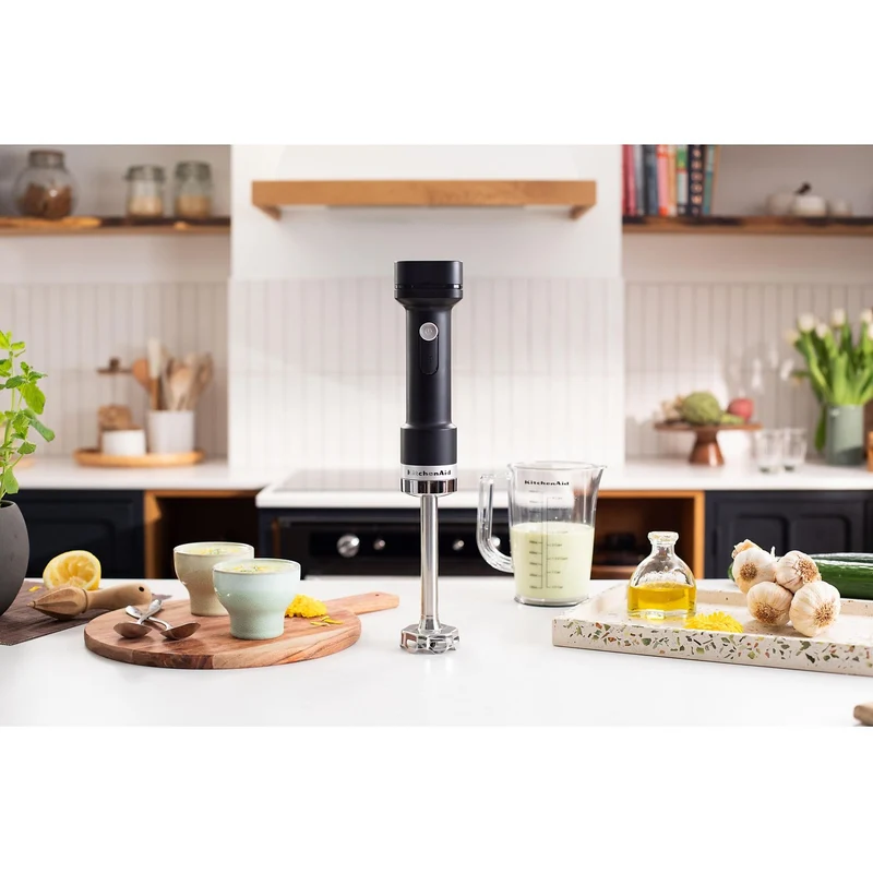 KitchenAid Frullatore a Immersione Senza Fili con Accessori e Batteria Rimovibile 12V