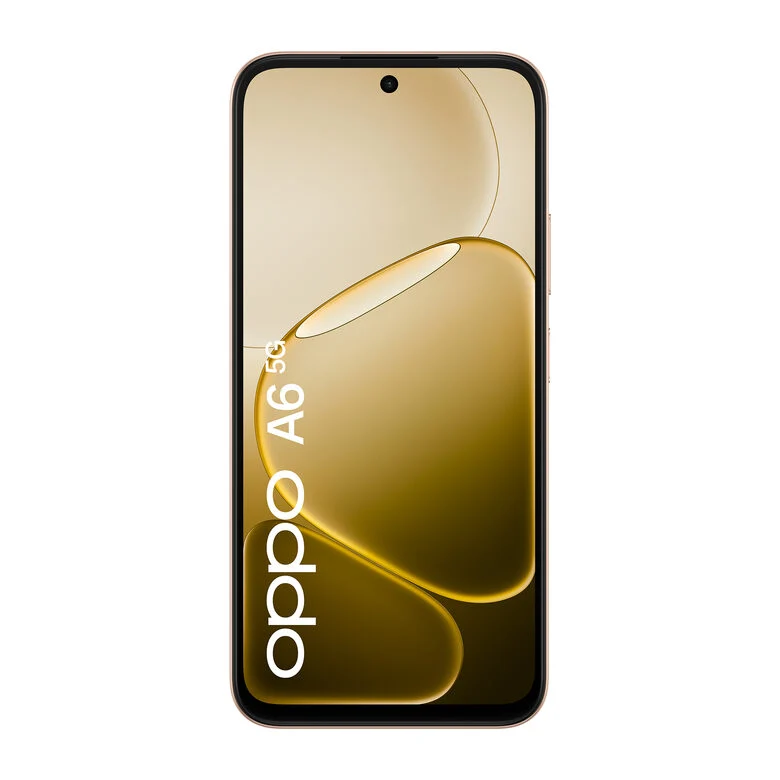 OPPO A6 5G AI Smartphone, doppia fotocamera 50MP+2, Selfie 8MP, Display 6.75” 120HZ IPS HD+, 6550mAh, RAM 6GB(Esp2GB/4GB/6GB)+ROM 256GB [Versione Italia], Aurora Gold