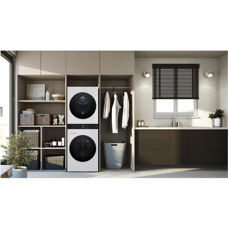 LG WashTower WT1210WWF Colonna Bucato 12/10kg AI DD, Classe A, Pannello unificato