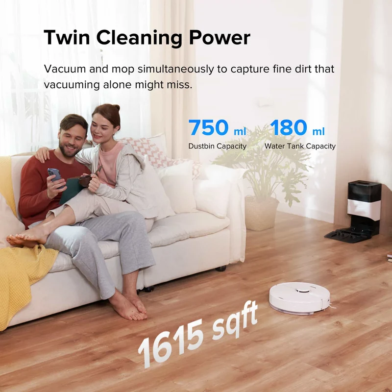Roborock Q7+ Robot Vacumm with Auto-Empty Dock Pure
