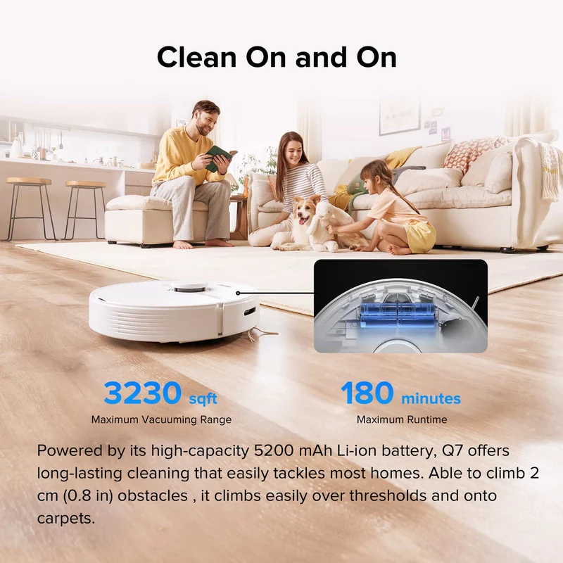 Roborock Q7+ Robot Vacumm with Auto-Empty Dock Pure