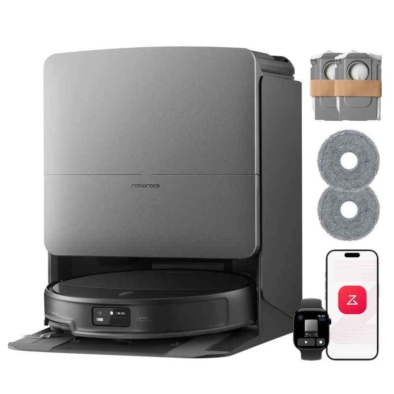 Roborock Saros 20 Set con sollevamento del telaio AdaptiLift™ Chassis 3.0 per attraversamenti di soglia fluidi e aspirazione da 36.000 Pa