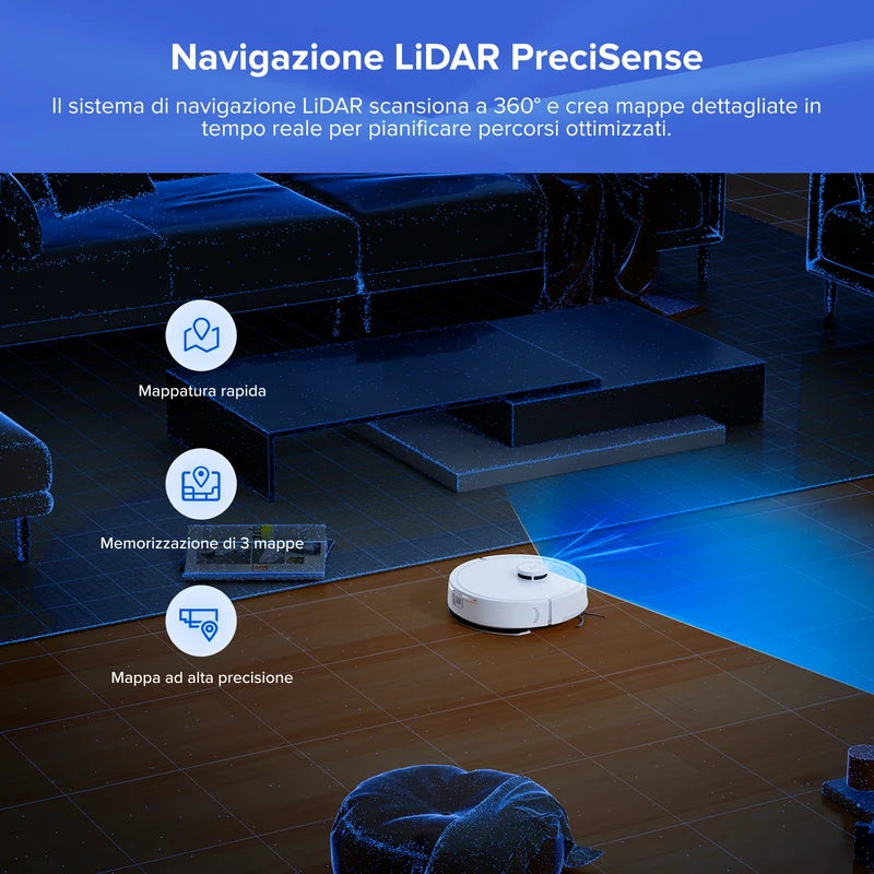 Roborock Q7 L5+ Set Robot Aspirapolvere – Upgrade del Q7 Max+
