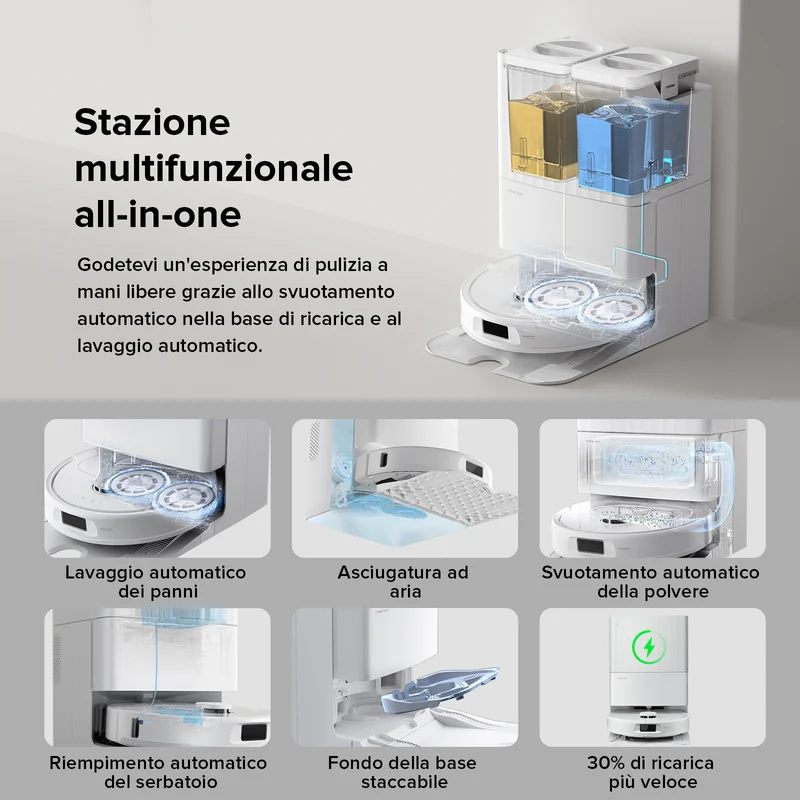 Roborock-QV 35A Set Robot Aspirapolvere – Upgrade del Qrevo S