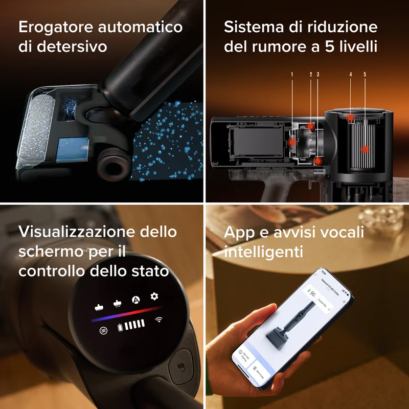 Roborock F25 ACE Combo 5-in-1 aspirapolvere per umido e secco