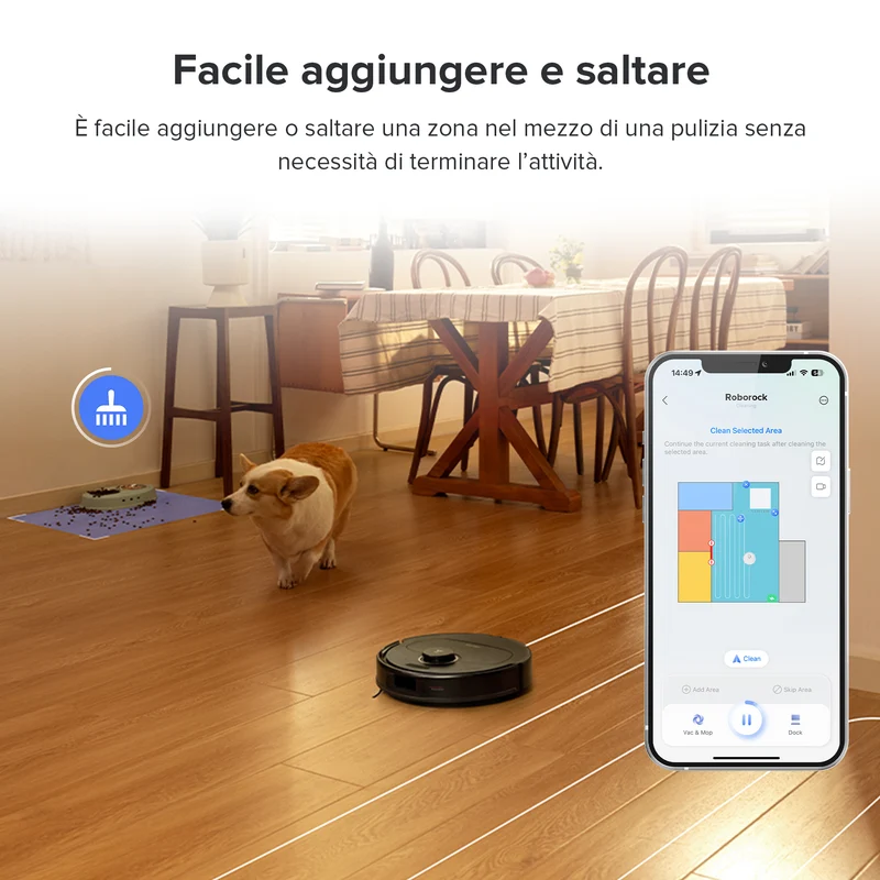 Robot aspirapolvere Roborock Qrevo Pro con stazione multifunzionale 2.0