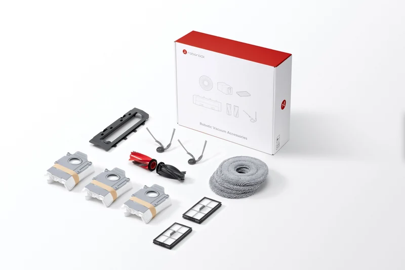 Roborock Saros 20 Kit di Accessori Original, Mocio Rotante *4 + Sacchetto per la Polvere *3 + Filtro *2 + Copertura Spazzola Principale *1 + Spazzola Principale *1 + Spazzola Laterale *2