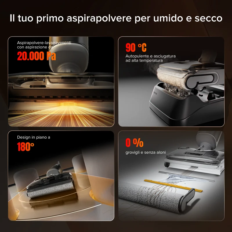 Roborock F25 GT aspirapolvere per umido e secco