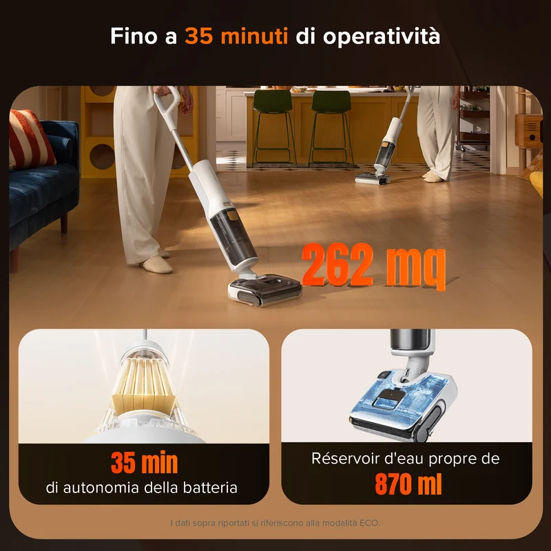 Roborock F25 GT aspirapolvere per umido e secco
