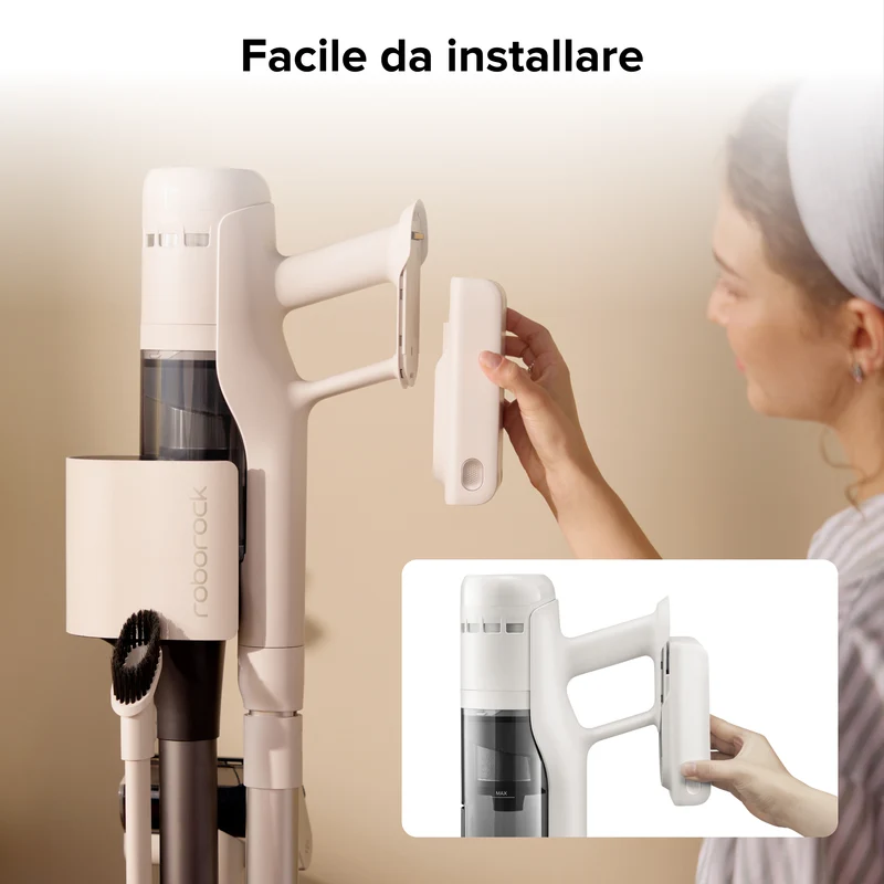 Batteria agli ioni di litio Roborock a 6 celle (2500 mAh) per H60 Hub / H60 – Alta capacità per un’autonomia prolungata, compatibile con aspirapolvere senza filo
