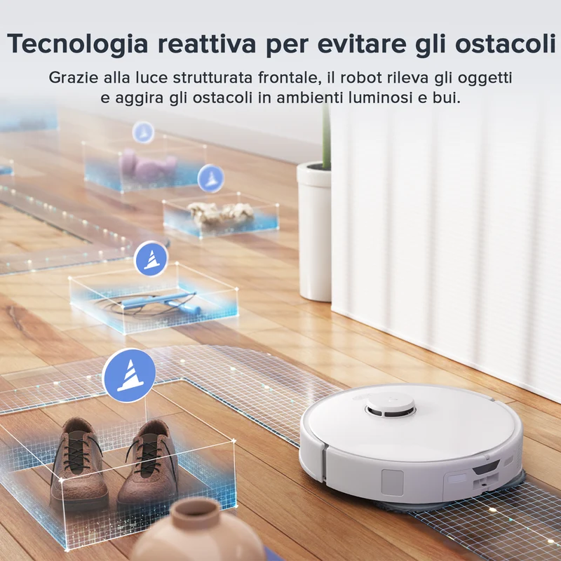 Roborock Qrevo Curv S5X Set robot aspirapolvere con stazione multifunzionale 3.0
