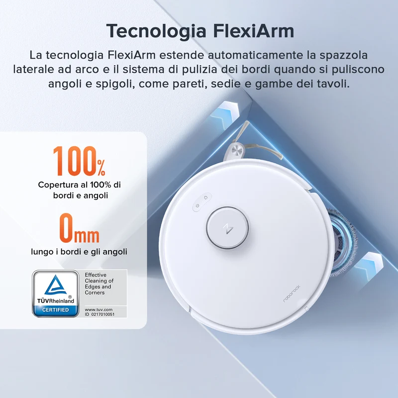 Roborock Qrevo Curv S5X Set robot aspirapolvere con stazione multifunzionale 3.0