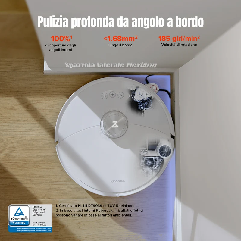 Robot aspirapolvere S8 MaxV Ultra con RockDock® Ultra 8 in 1