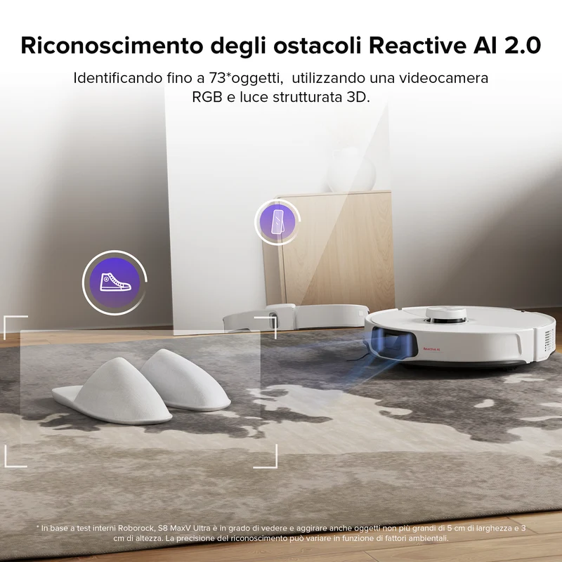Robot aspirapolvere S8 MaxV Ultra con RockDock® Ultra 8 in 1