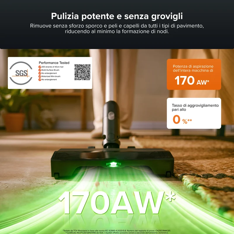 | Roborock H60 Hub Pro aspirapolvere senza fili