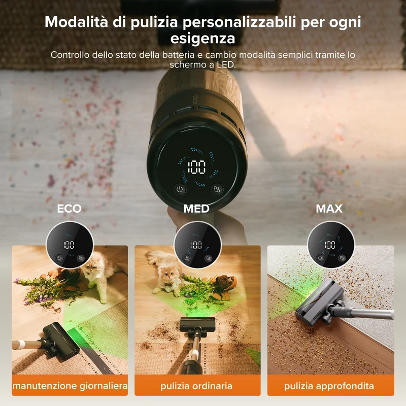 | Roborock H60 Hub Pro aspirapolvere senza fili
