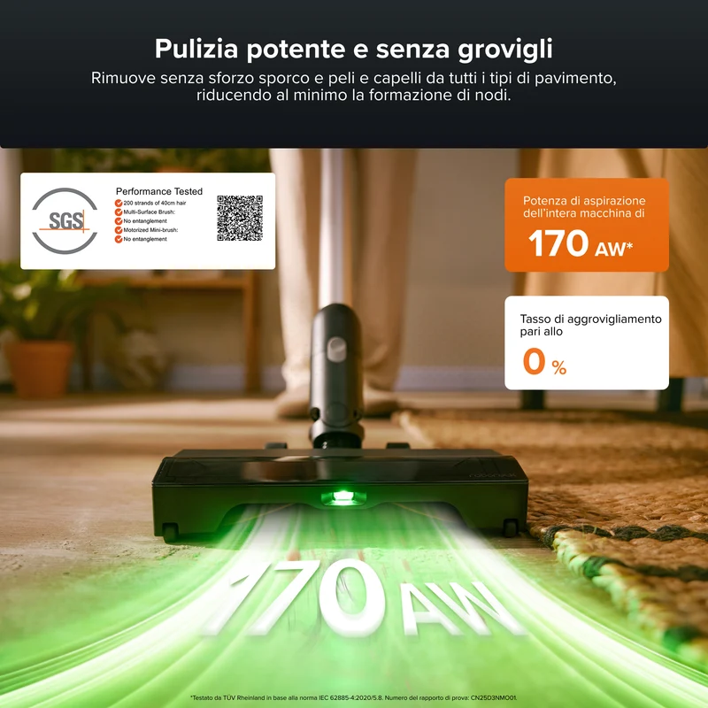 | Roborock H60 Hub Pro aspirapolvere senza fili