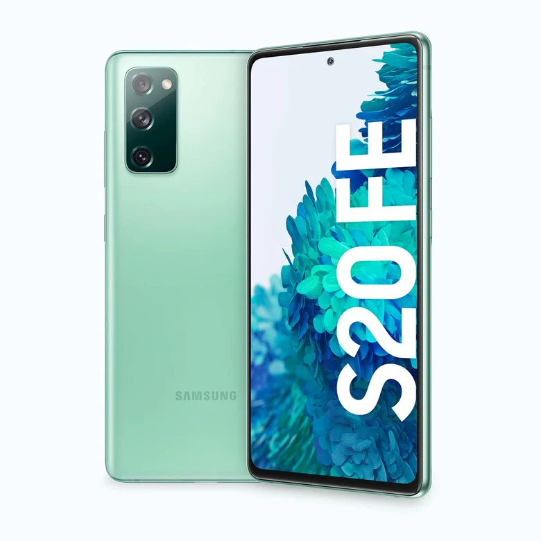 Samsung Galaxy S20 FE 4G, Processore Snapdragon 865, Display 6.5" Super AMOLED, 3 fotocamere posteriori, 128 GB Espandibili, RAM 6GB, Batteria 4.500mAh, Hybrid SIM, Cloud Mint