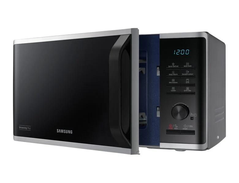 Samsung MG23K3515AS forno a microonde Superficie piana Microonde con grill 23 L 800 W Nero, Argento