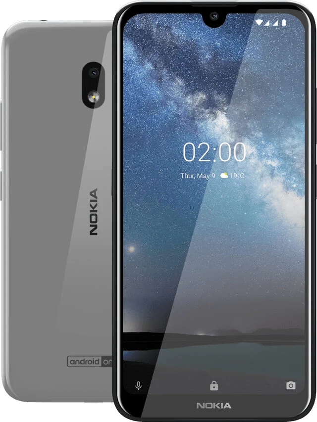 Nokia 2.2 14,5 cm (5.71") Android 9.0 4G Micro-USB 2 GB 16 GB 3000 mAh Grigio