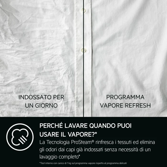 AEG LR7FD104V Serie 7000 Lavatrice A Libera Installazione 10 Kg, Prosteam® Universaldose Precise Wash, 1400 Giri, Classe A, Bianco