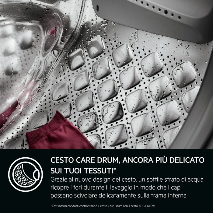 AEG LR7FD104V Serie 7000 Lavatrice A Libera Installazione 10 Kg, Prosteam® Universaldose Precise Wash, 1400 Giri, Classe A, Bianco