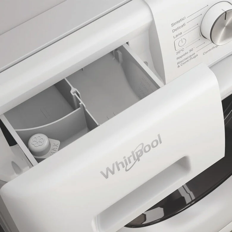 Whirlpool FFS P87 IT Lavatrice A Libera Installazione 8 Kg, 1200 Giri, Classe A-10%, Bianco, Inverter Display Vapore Refresh