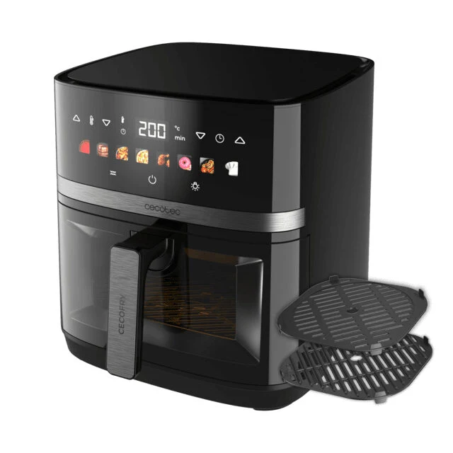 Cecotec Cecofry&Grill Duoheat 8000 Singolo 8 L Indipendente 2200 W Friggitrice ad aria calda Nero