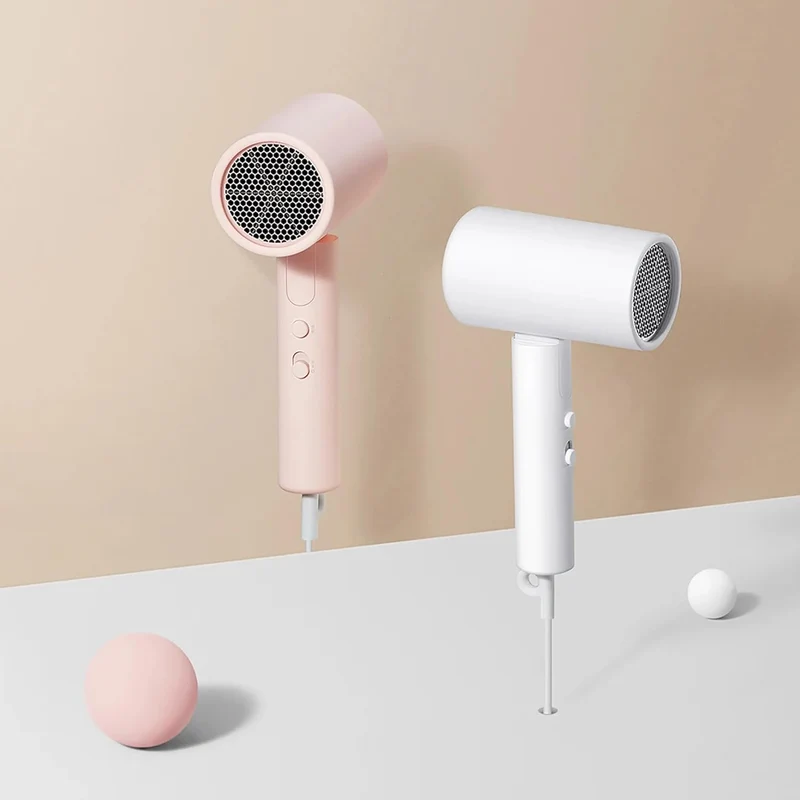Xiaomi Asciugacapelli Compact Hair Dryer H101 1600W - Pieghevole e Potente - Phon da Viaggio, con Diffusore per styling, 2 livelli di Riscaldamento e Potenza - Pink/Rosa