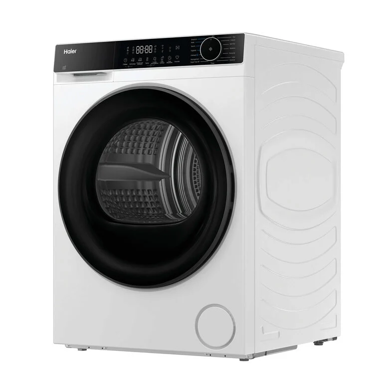 Haier HD120-E357U1-IT Asciugatrice Libera Installazione 12 Kg, Pompa Di Calore, Wi-Fi Smart, Classe E, Bianco