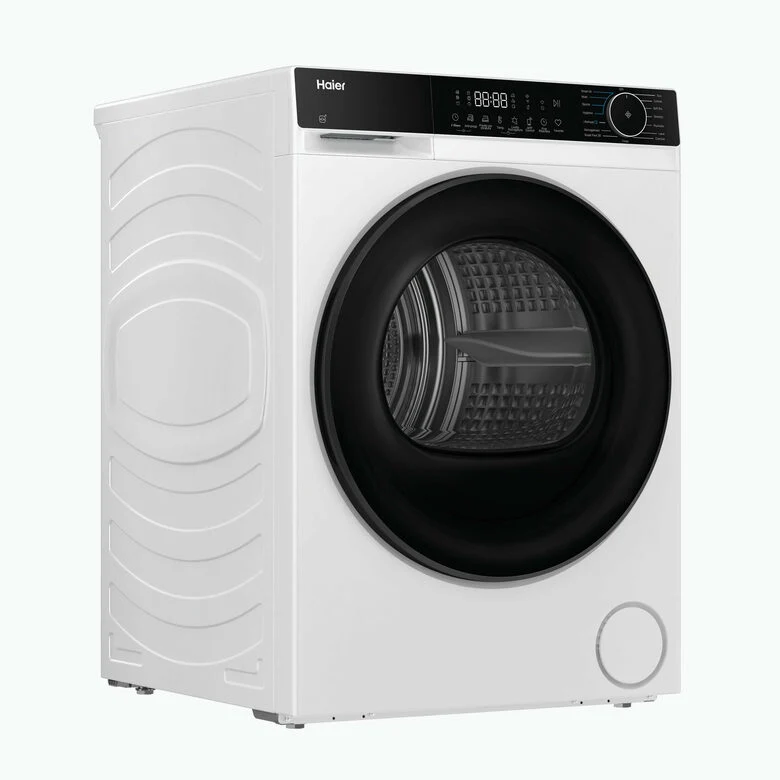 Haier HD120-E357U1-IT Asciugatrice Libera Installazione 12 Kg, Pompa Di Calore, Wi-Fi Smart, Classe E, Bianco