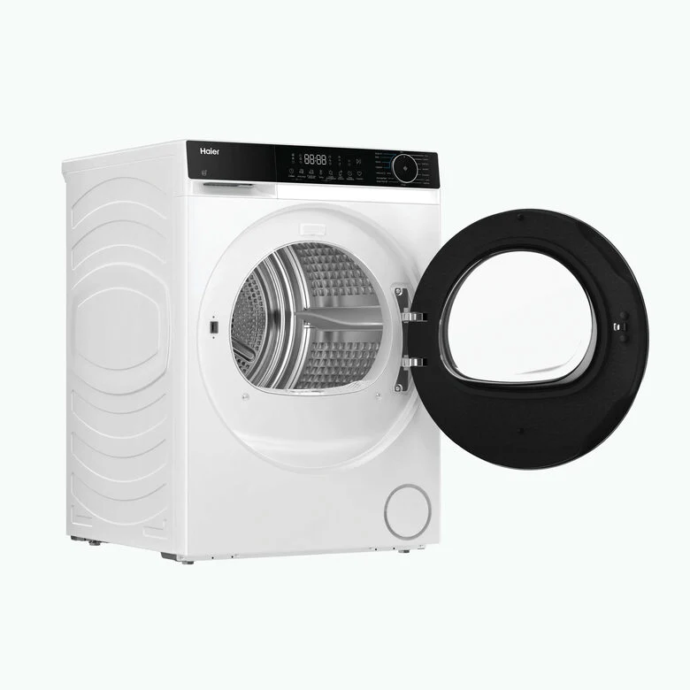 Haier HD120-E357U1-IT Asciugatrice Libera Installazione 12 Kg, Pompa Di Calore, Wi-Fi Smart, Classe E, Bianco