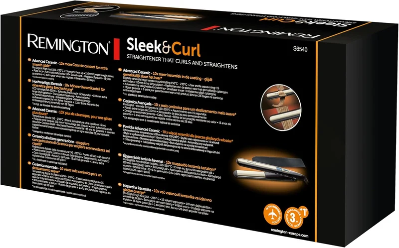Remington Piastra per Capelli Ricci e Onde Riscaldamento Rapido S6500