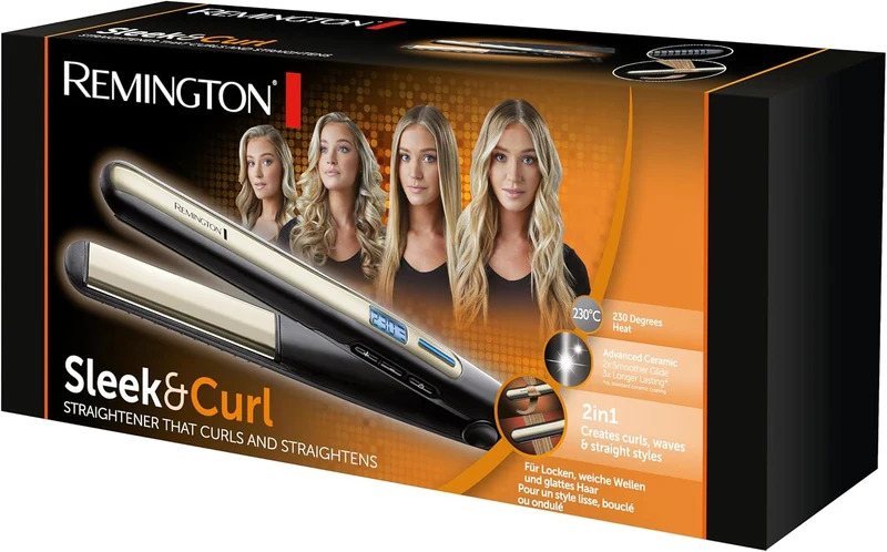 Remington Piastra per Capelli Ricci e Onde Riscaldamento Rapido S6500