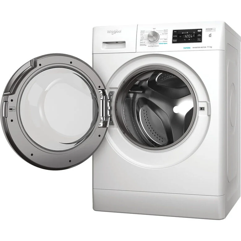 Whirlpool FFB 1148 BSV IT Lavatrice A Libera Installazione 11 Kg, 1400 Giri, Tecnologia 6° Senso, Classe A, Bianco