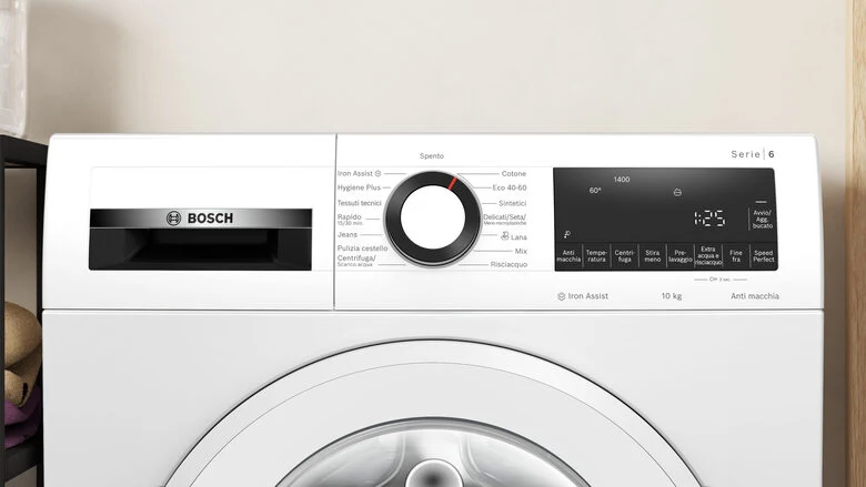 Bosch WGG254Z6II Serie 6 Lavatrice A Libera Installazione 10 Kg, 1400 Giri, Activewater Plus, Iron Assist, Classe A, Bianco