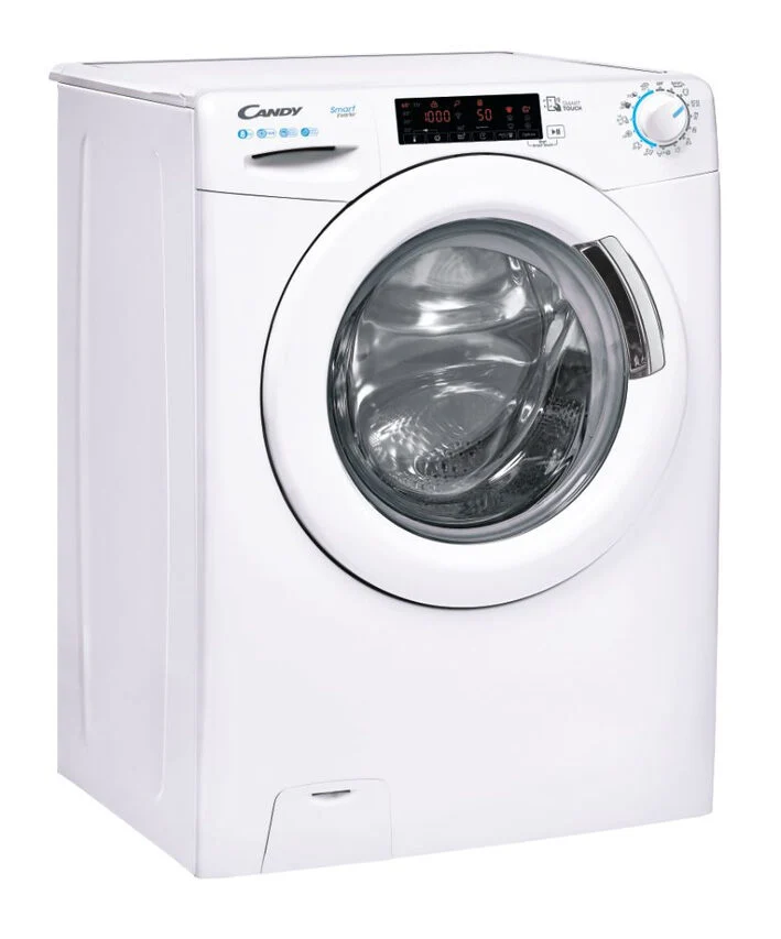 Candy CS 128TXME-S Lavatrice A Libera Installazione 8 Kg, 1400 Giri, Smart Inverter, Wi-fi, Classe A, Bianco
