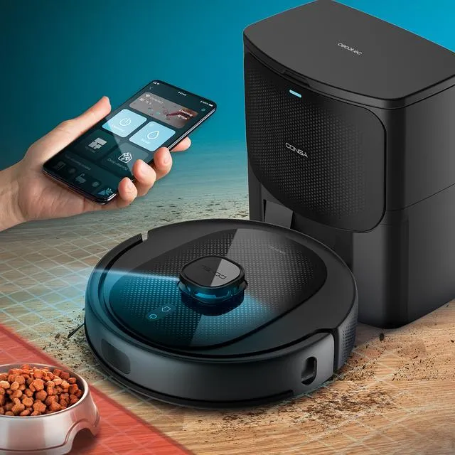 Cecotec Conga 7490 Immortal H Aspirapolvere Robot 2600 Pa spazza, aspira, lava e pulisce Nero