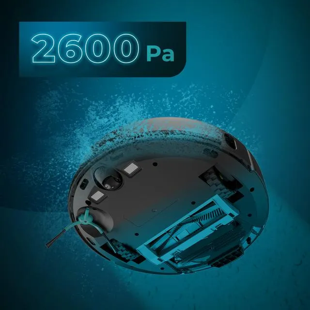 Cecotec Conga 7490 Immortal H Aspirapolvere Robot 2600 Pa spazza, aspira, lava e pulisce Nero