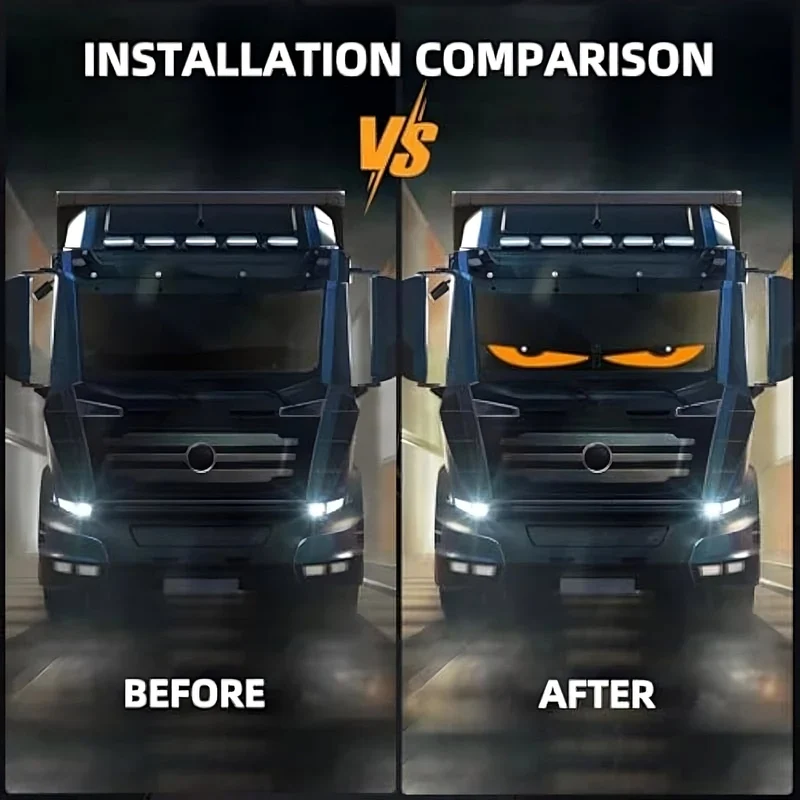 Dynamic Big Eye Lights For Windshield