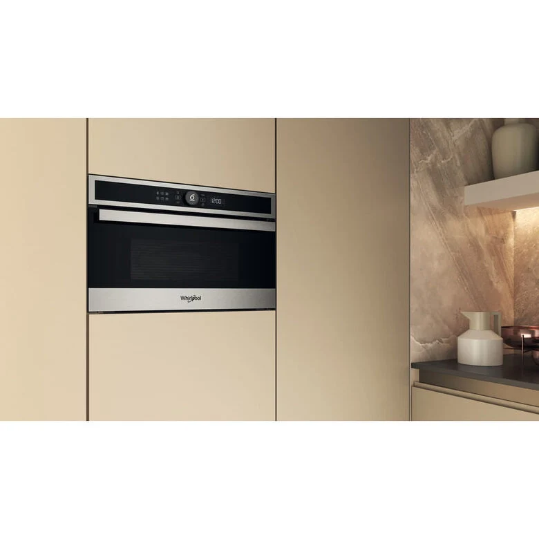 Whirlpool WMD4I4MX Microonde con grill, inox, Display Lcd 6°Senso, Crisp, 31 Lt