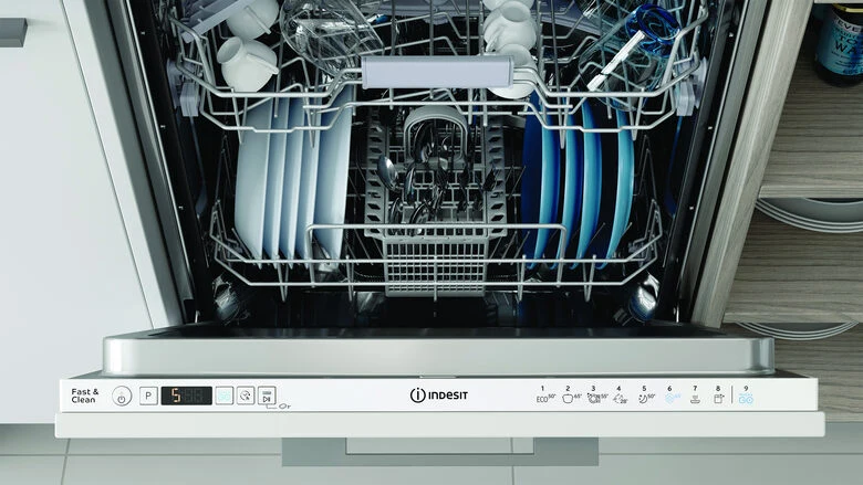 Indesit IN2IFC14BN6, Lavastoviglie 60cm, classe C, 14 coperti, 44dBA